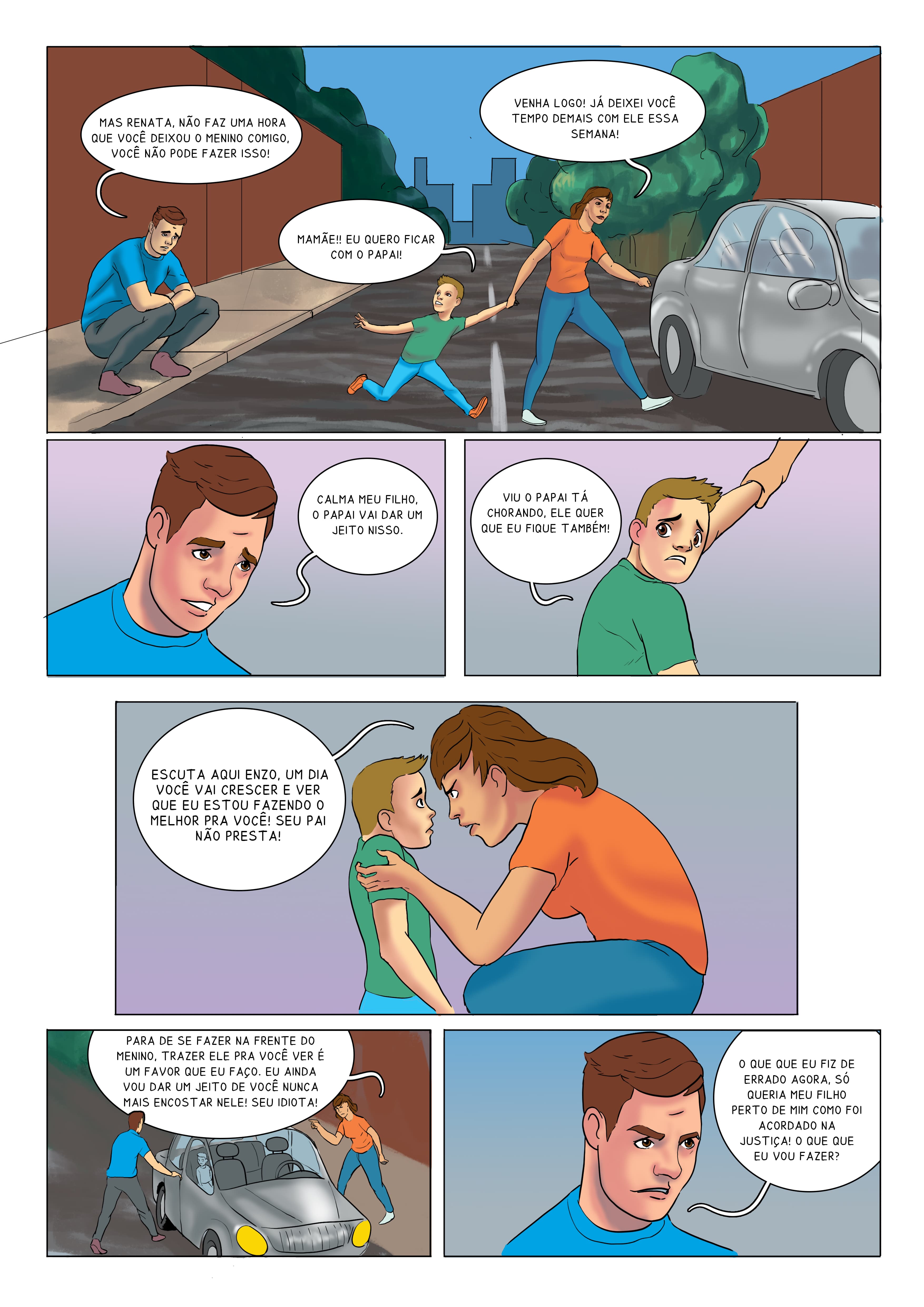 Quadrinho — Alienação Parental